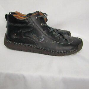 Mens Vintage Casual Handmade Leather Non-Slip Walking Shoes Size 11
